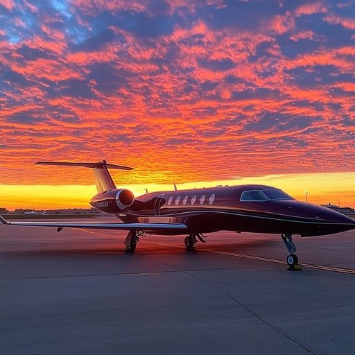 Sunset sky flight stockcake